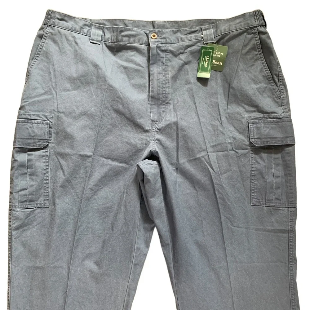 L.L. Bean Vintage New Old Stock Tropic Weight Cargo Comfort Waist Pant In Indigo